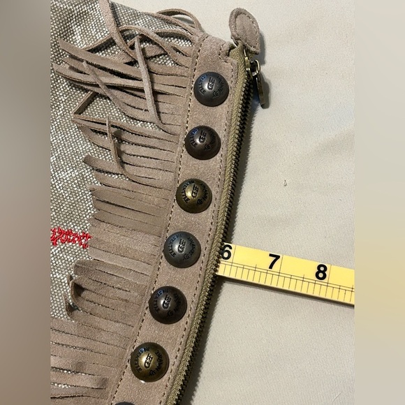 Ed Hardy Ferris Wristlet with Suede Fringe Clutch Bag - Picture 11 of 13